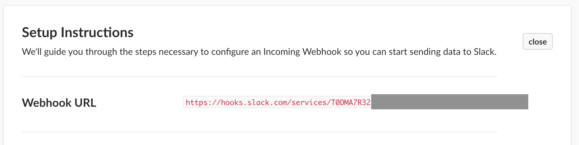 Webhook URL