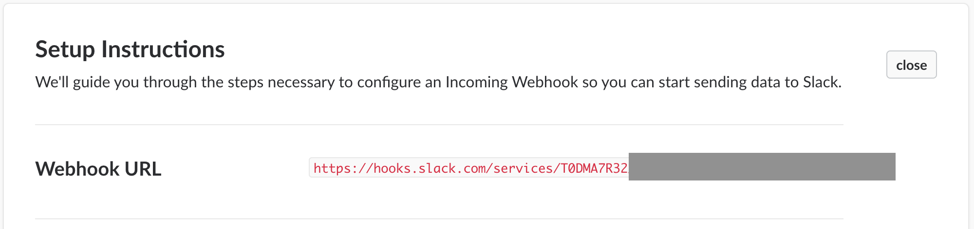 Webhook URL