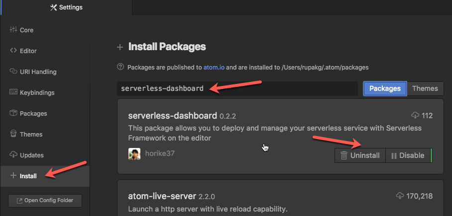 Install the package