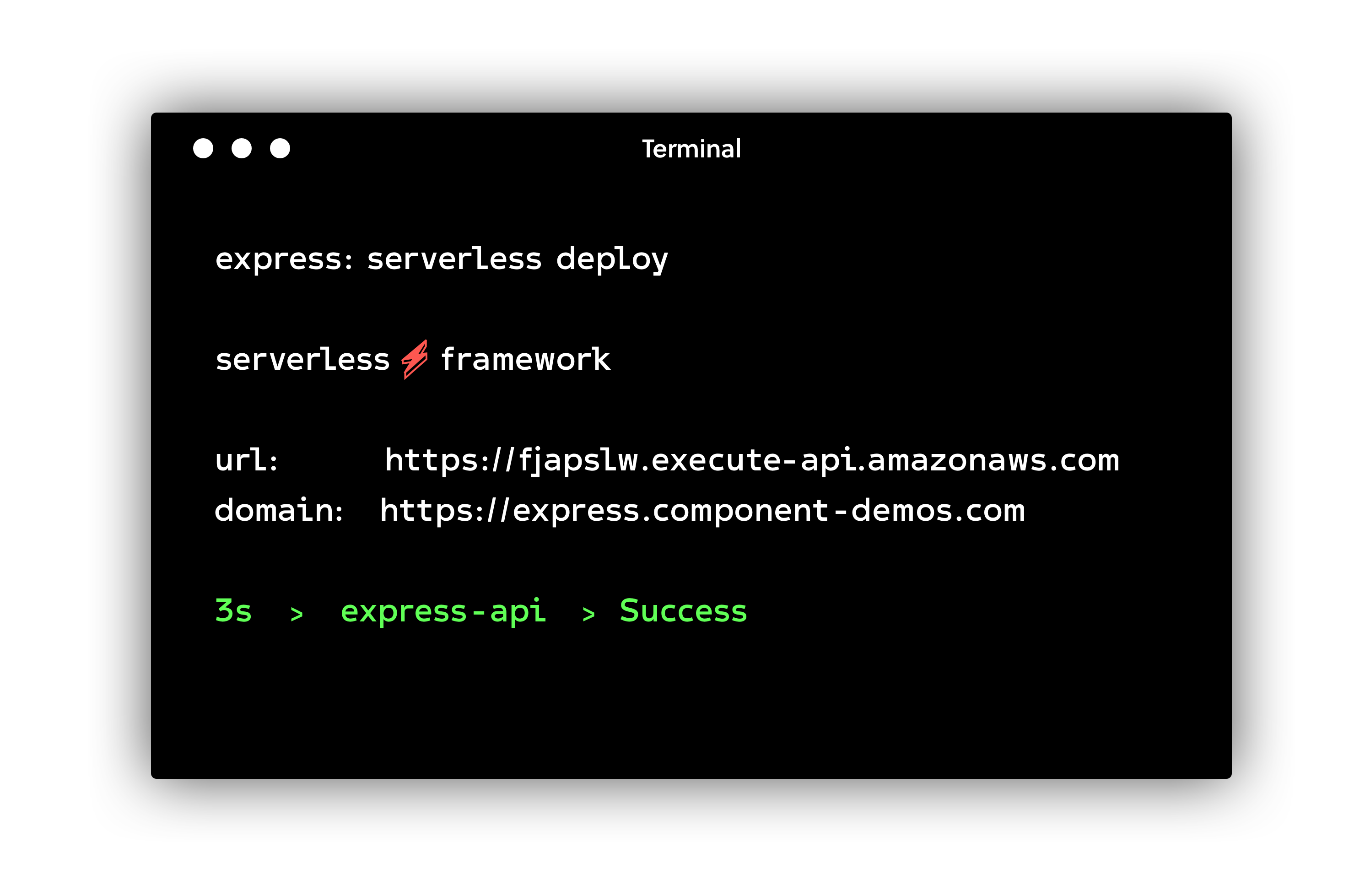 Serverless Components Fast Deployments