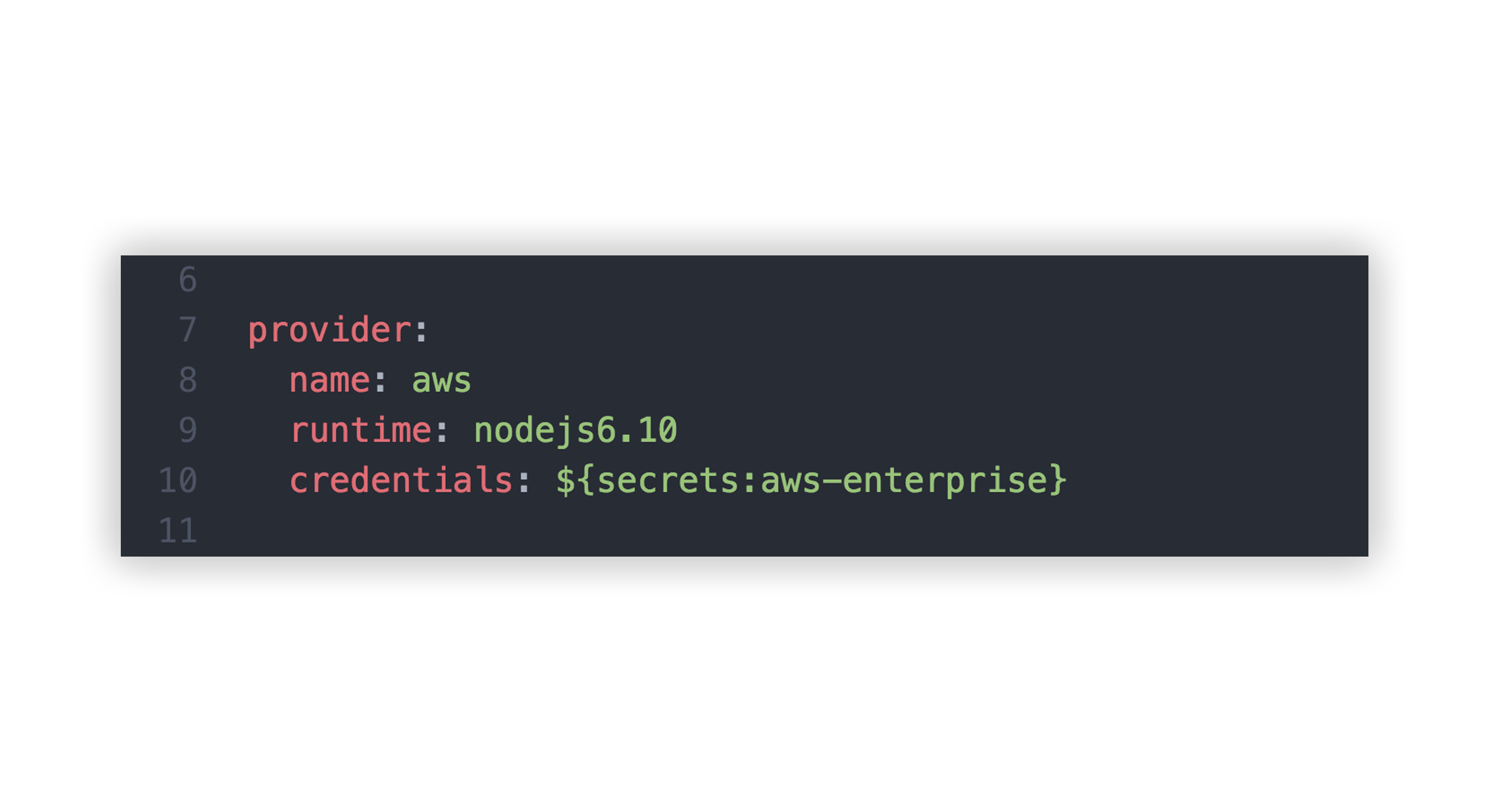 Serverless Framework Enterprise Secrets